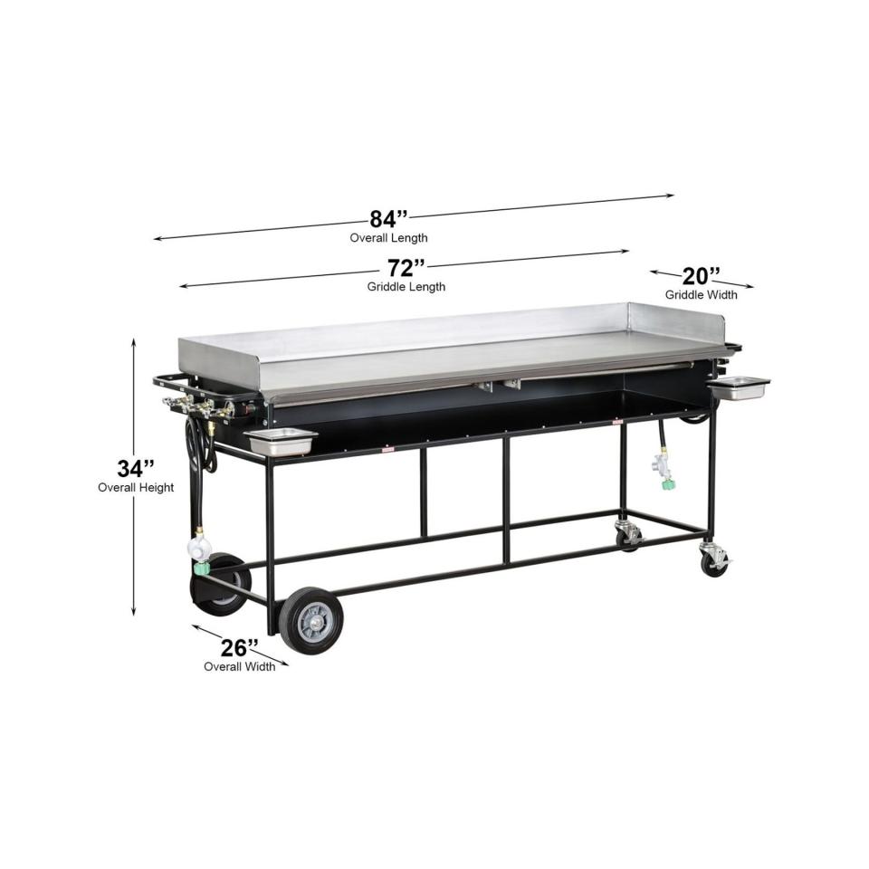 Propane Griddle 72"