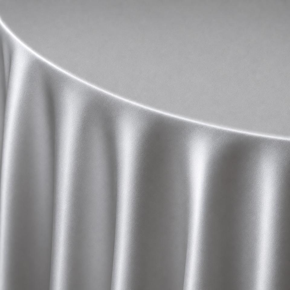 Light Silver Crepe Back Satin