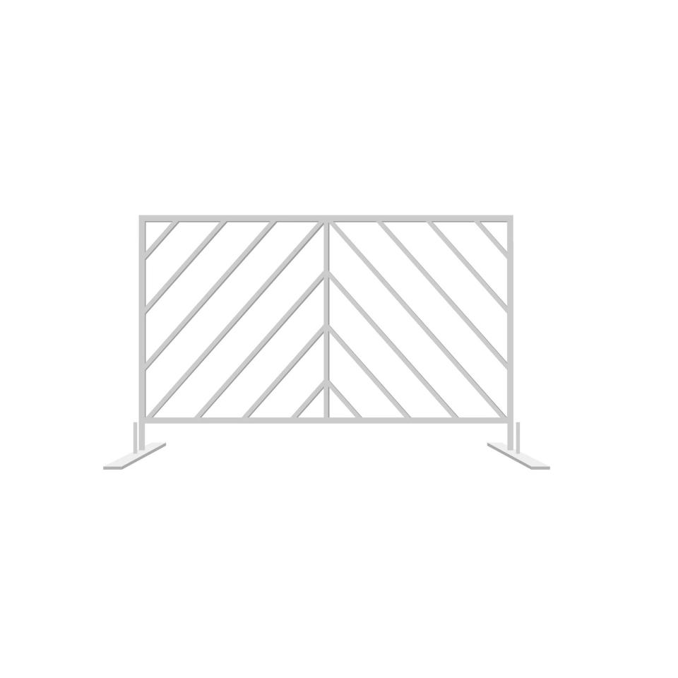 White Metal Fence
